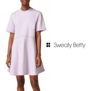 Sweaty Betty NWT Revive T-shirt Dress Mistflower Purple Lilac - Size Medium
